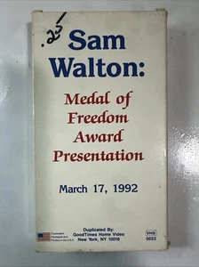 Sam Walton: Medal of Freedom Award Presentation - (1992 GoodTimes) - Used VHS - Picture 1 of 4