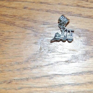 Silver Colored Train Locomotive Charm for bracelet  - Picture 1 of 1
