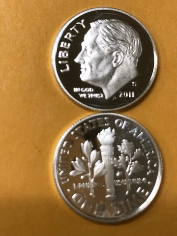 2011 S SILVER GEM PROOF ROOSEVELT DIME. THIS IS REALLY NICE! HIGH GRADE! Cover
