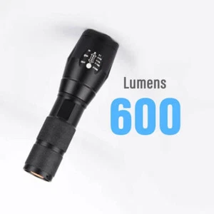 Linterna táctica recargable luz blanca Pivoi 600Lúmenes 10W 18650 lámpara - Imagen 1 de 7