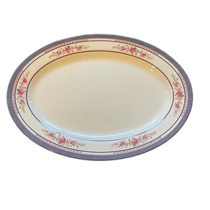Tai Hong Melamine Serving Platter Floral Design Oval Decorative Plate - Picture 1 of 6