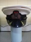 BRITISH ROYAL NAVY OFFICERS PEAKED CAP WITH QC BADGE