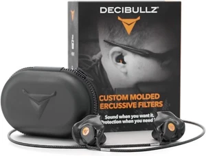 Decibullz Percussive Moldable Earplugs for Hunting & Shooting, Gun Range Hearing - Picture 1 of 9