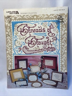 Threads of Thought Leisure Arts Cross Stitch Pattern 908 Sayings - Image 1 of 4