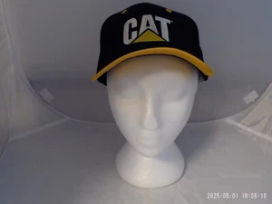 "Neu" "Sonstige" KATZE bestickt Druckknopflasche Mütze Puckett Maschinenmütze schwarz & gelb - Bild 1 von 8