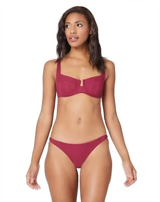 L*Space Pointelle Rib Camellia Top Cabernet L 0032 Foto 1 de 3