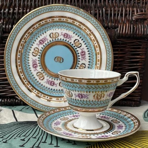 Royal Pembroke & Edwards Teacup Saucer Plate Trio Afternoon Tea Fine Bone China - Picture 1 of 13