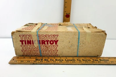 Vintage Tinker Toy / Tinkertoy No. 49 4403 w/ what's left of the Original Box - Image 1 of 4