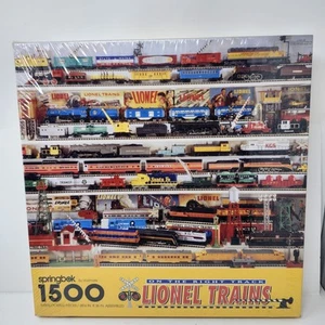 Lionel Trains On The Right Track Puzzle 1500 PC Springbok Brand New Sealed 1994 - Picture 1 of 12