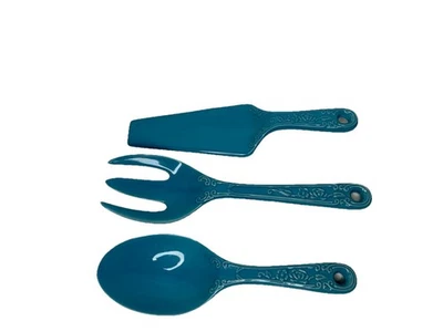 FIESTA Blue serving Set! Serving Spoon, Fork And Server New!! - Image 1 of 4