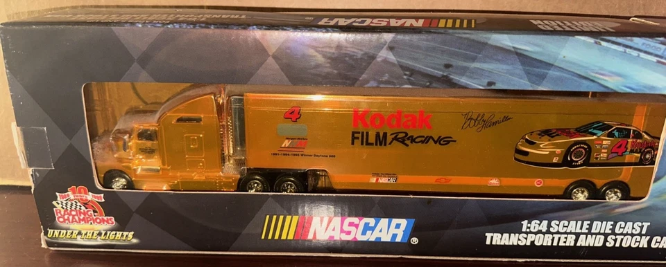 Racing Champions Kodak Film #4 Bobby Hamilton Transport Under the Lights 1/64 - Image 1 of 2