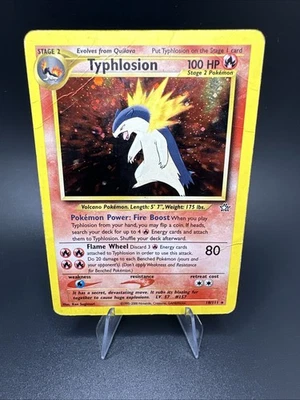 Typhlosion 18/111 Neo Genesis Holo 2000 Pokemon WOTC DAÑADO Foto 1 de 4