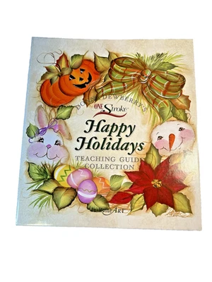 DONNA DEWBERRY One Stroke Happy Holidays  Painting Booklet 30+ Pages - Image 1 of 4