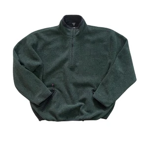 Vintage Outer Sport 1/4-Reißverschluss Erwachsene Large grün Fleecepullover Outertech OT 2000 - Bild 1 von 5
