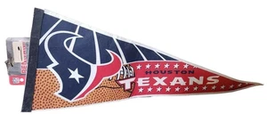 Sports Pennant Houston Texans Football Cloth 30 Inch Vintage - Picture 1 of 5