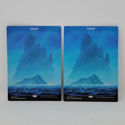 2x Island - Unstable (UST) - LP Full Art Land - Image 1 of 2
