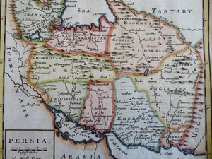 Persia 1701 Moll hand colored map - Picture 1 of 4