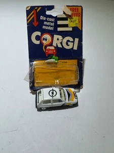 Vintage 1984 Corgi JB40 Opel Corsa Diecast Car White Black - Picture 1 of 14