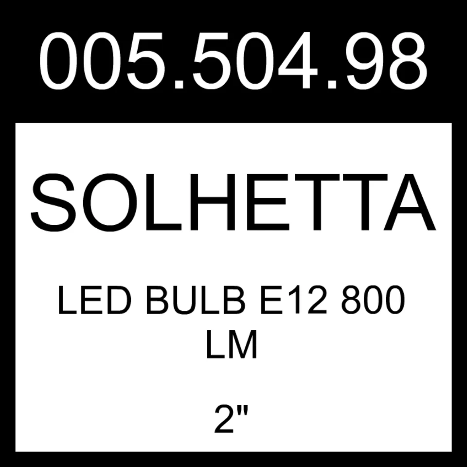 IKEA SOLHETTA LED Bulb E12 800 Lm Dimmable/globe Opal 2 Pack 2" 005.504.98 - Image 1 of 1