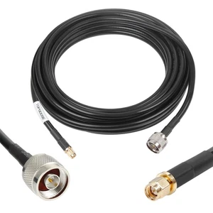 25ft N Male to SMA Male S-MR300 Pure Copper Coax Cable, Low-Loss Extension Co... - Foto 1 di 9