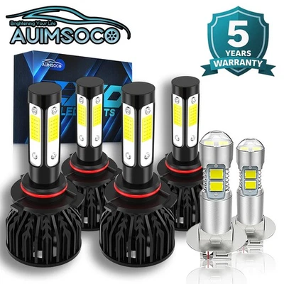 For Chevy Tahoe 1995-1999 6x Combo LED Headlight & Fog Light Bulbs Cool White - Image 1 of 4
