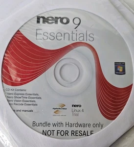 Nero 9 Essentials Software - Disk #1944 and Manuals - Picture 1 of 2