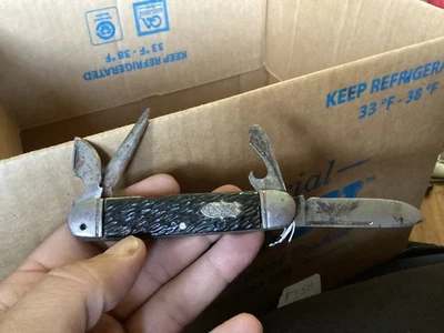 Navaja de bolsillo Colonial Scout vintage de 4 hojas Foto 1 de 4