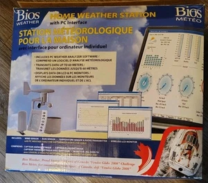 Estación meteorológica doméstica BIOS con interfaz de PC y módems inalámbrica nueva caja abierta - Imagen 1 de 8