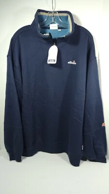 NWT VINTAGE Ellesse Collezioni Tennis Mens 1/4 Zip Sweatshirt E5050 Large Navy - Image 1 of 4
