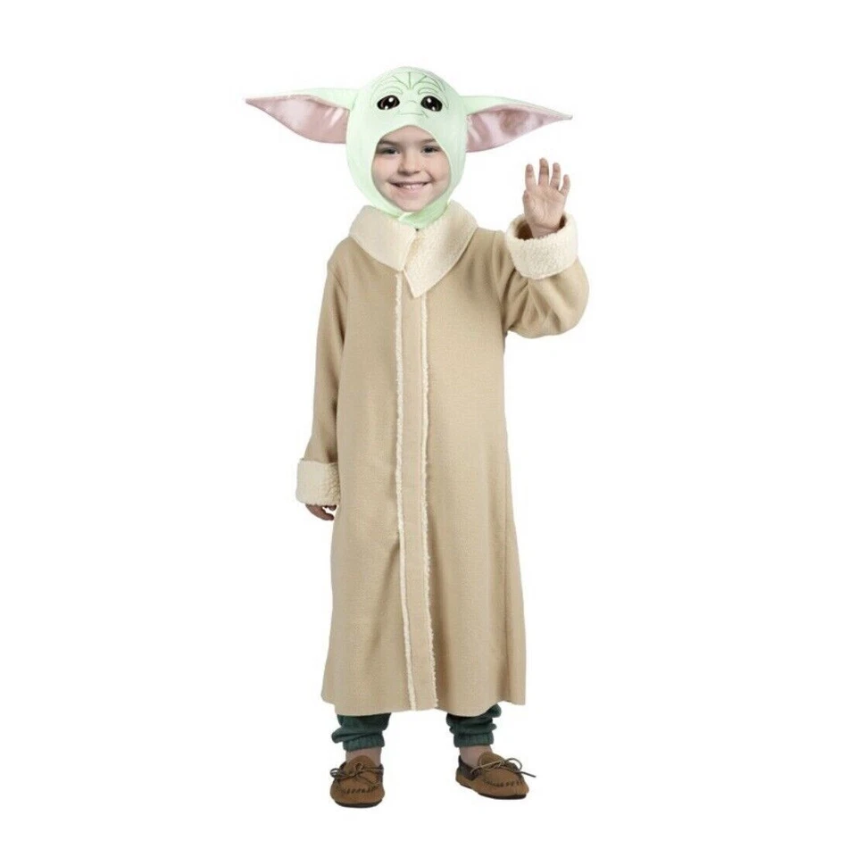 Disfraz Star Wars Grogu Mandaloriano El Niño Bebé Yoda Talla XS 3/4 Halloween NUEVO Foto 1 de 4