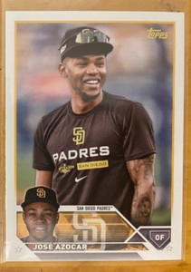 2023 Topps Update Jose Azocar US81 Golden Mirror SSP - Padres