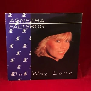 AGNETHA FALTSKOG One Way Love 1985 Swedish 7" vinyl single original 45 ABBA - Picture 1 of 4