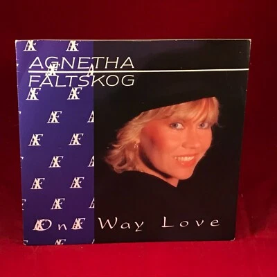 AGNETHA FALTSKOG One Way Love 1985 Swedish 7" vinyl single original 45 ABBA - Image 1 of 4