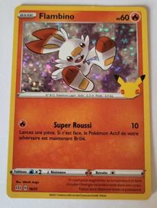 Carte Pokémon N°16/25 Flambino Holo - Promo McDonald's 2021 VF - Imagen 1 de 2