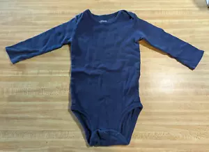 Carter's Baby Junge Größe 12 Monate 100 Prozent Baumwolle Marineblau Body - Bild 1 von 1