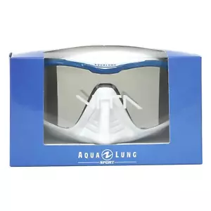 Máscara de Snorkel Aqua Lung Vita Blanca y Gasolina, Lente Espejo - NUEVA EN CAJA - Imagen 1 de 3