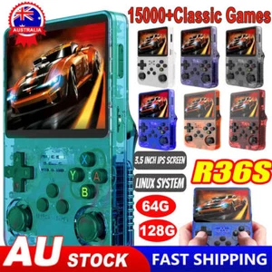 64GB/128GB R36S Video Games Consoles 15000+ Games Retro Handheld Game Console - Picture 1 of 27