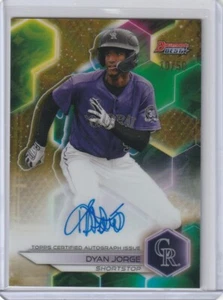 2023 Bowmans Best Dyan Jorge Rc True GOLD REFRACTOR Auto Autograph #d 10/50 - Picture 1 of 1