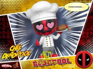 3" Hot Toys Marvel Deadpool Chef Deadpool Cosbaby Cosb484 Bobble Head Model - Picture 1 of 2