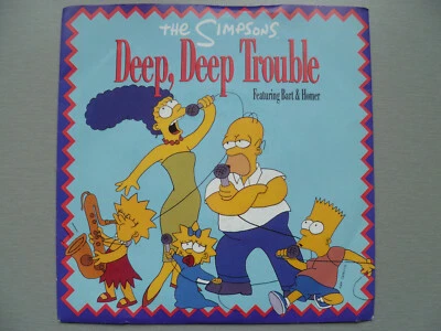 The Simpsons 'Deep, Deep Trouble' (GEF88)1990 2 Track UK 7" 45rpm Single EX/EX - Image 1 of 4