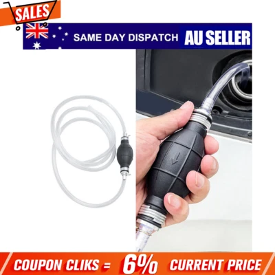 Fuel Petrol Manual Hand Liquid Water Siphon-Pipe Hose Pump Oil Transfer Syphon - image 1 of 4