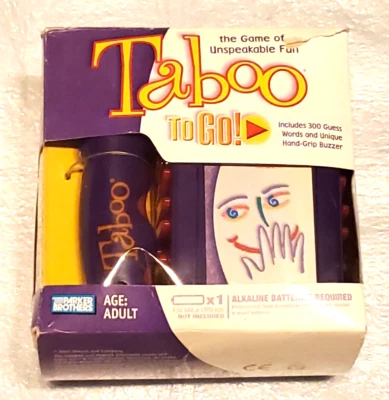 Taboo To Go Travel Board Game Parker Brothers 2007 NEW Damaged Box ToGo Hasbro - Image 1 of 3