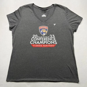 Florida Panthers 2023 NHL Eastern Conference Champions Hockey T-shirt Women’s XL - Picture 1 of 7