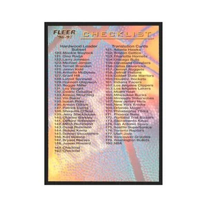 1996 Fleer Checklist #150 - Picture 1 of 3