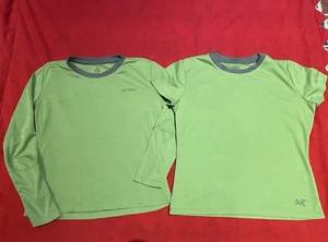 ARCTERYX Long And Short Sleeve Base Layer Shirt Women's Small Green Outdoor Hike - Picture 1 of 4