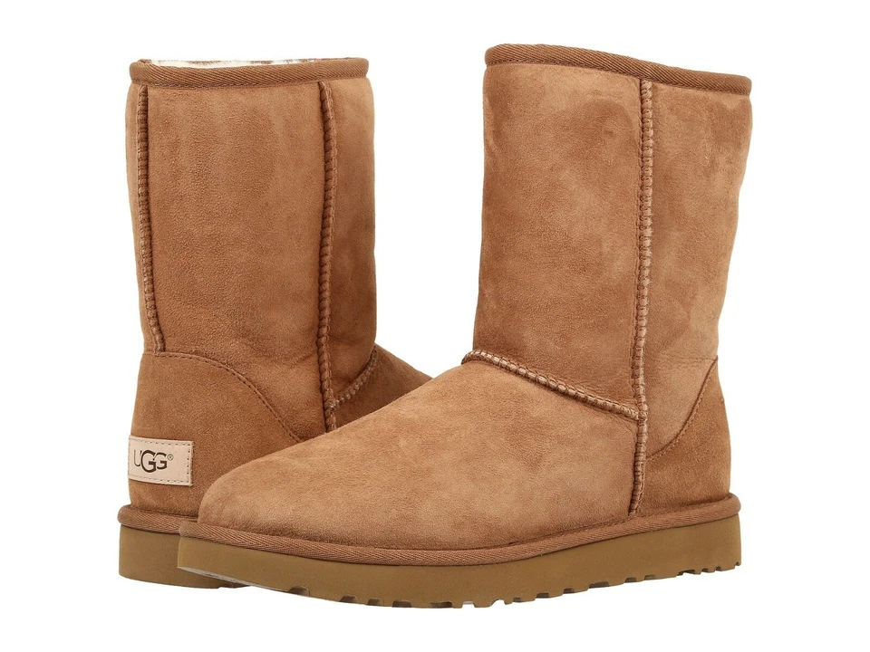 Women UGG Classic Short II Boot 1016223 Chestnut Twinface 100% Original New - Image 1 of 4