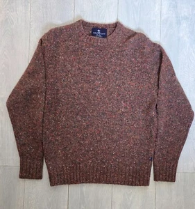 Alan Paine English Explorer Brown Mix Pure Wool Jumper - 44" - Picture 1 of 10
