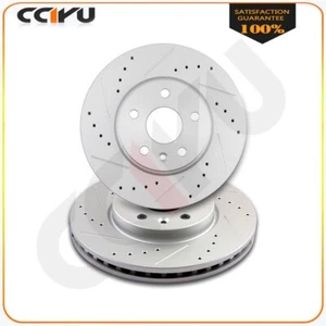 For Chevrolet Cruze Sonic Chevrolet Volt Front Drilled & Slotted Brake Rotors - Picture 1 of 8