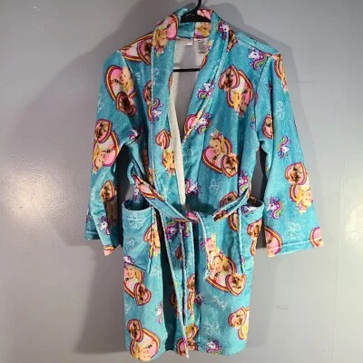 Roupão de banho Nickelodeon feminino tamanho (10/12) JoJo unicórnio arco-íris estampa lã - Imagem 1 de 4