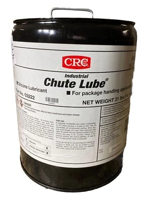 Crc 03222 Lubricante para conductos, silicona, H2 sin contacto con alimentos, cubo de 5 galones, amarillo Foto 1 de 3